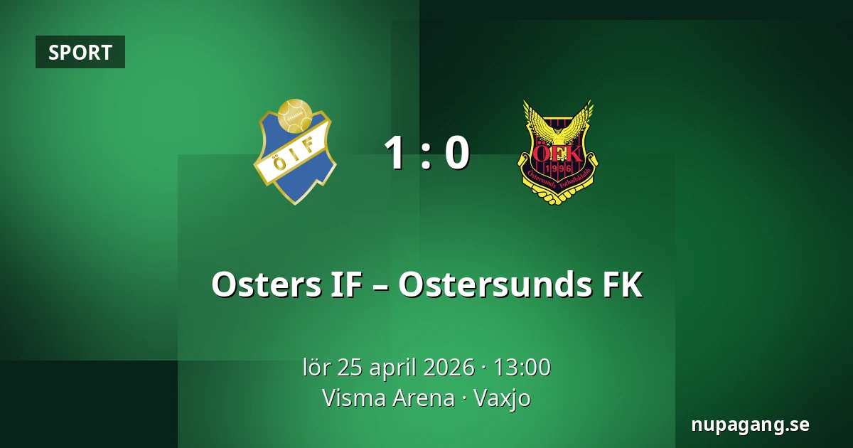 Osters IF – Ostersunds FK — Visma Arena, Vaxjo
