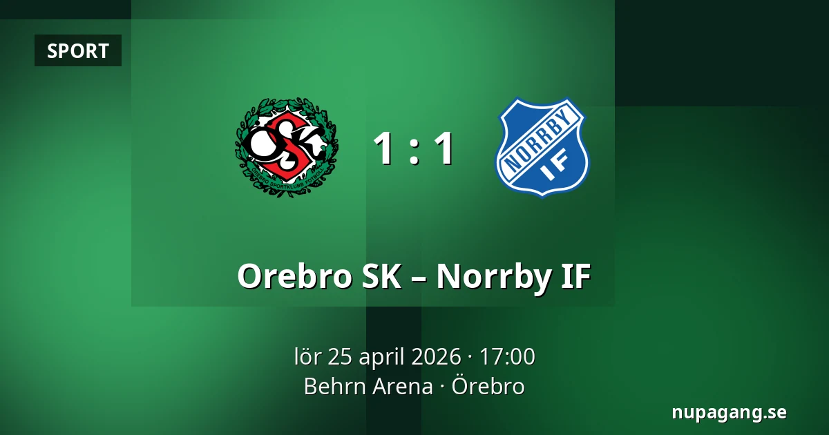 Orebro SK – Norrby IF — Behrn Arena, Örebro