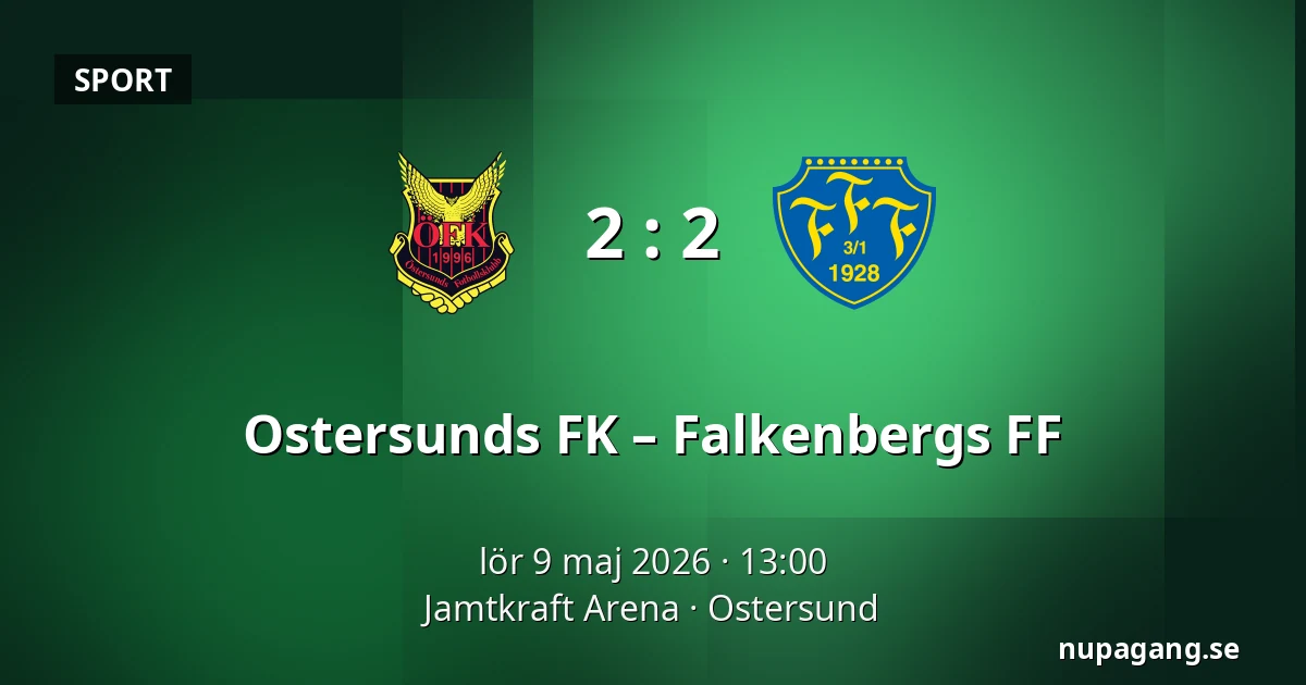 Ostersunds FK – Falkenbergs FF — Jamtkraft Arena, Ostersund