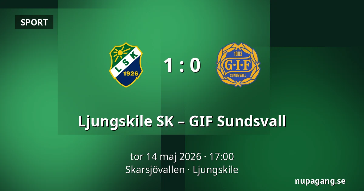 Ljungskile SK – GIF Sundsvall — Skarsjövallen, Uddevalla