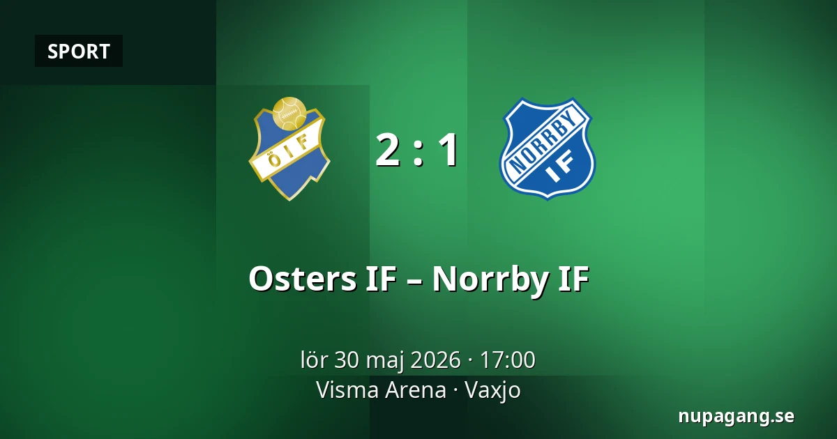 Osters IF – Norrby IF — Visma Arena, Vaxjo