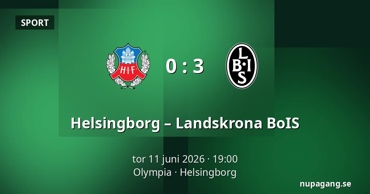 Helsingborg – Landskrona BoIS — Olympia, Helsingborg