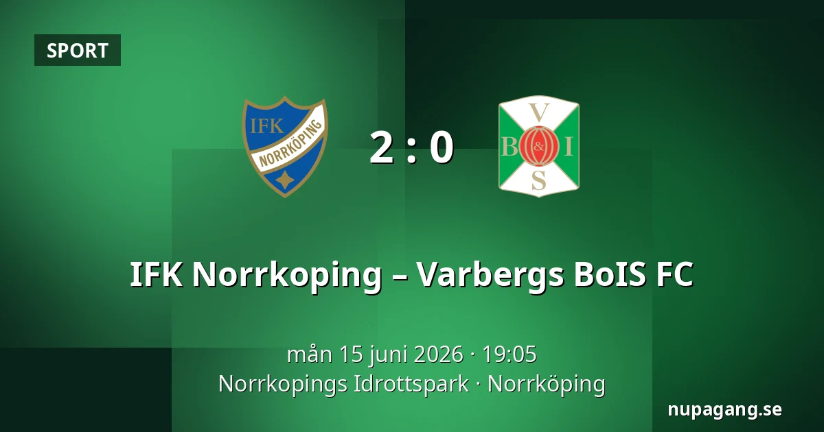 IFK Norrkoping – Varbergs BoIS FC — Norrkopings Idrottspark, Norrköping
