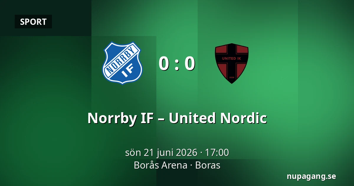 Norrby IF – United Nordic — Borås Arena, Boras