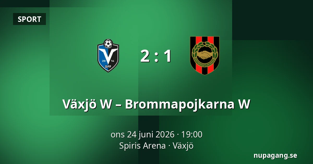 Växjö W – Brommapojkarna W — Spiris Arena, Växjö