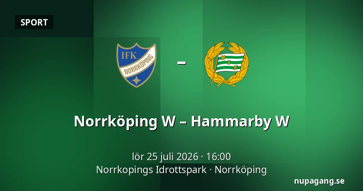 Norrköping W – Hammarby W — Norrkopings Idrottspark, Norrköping
