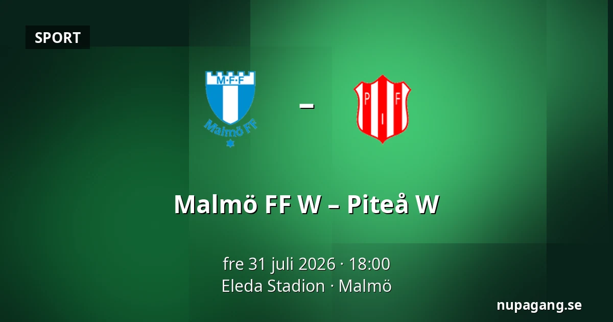 Malmö FF W – Piteå W — Eleda Stadion, Malmö