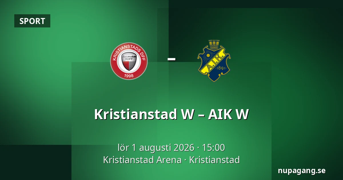 Kristianstad W – AIK W — Kristianstad Arena, Kristianstad