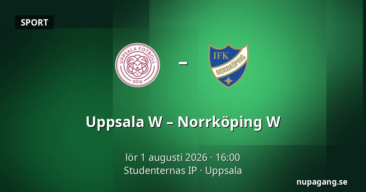 Uppsala W – Norrköping W — Studenternas IP, Uppsala
