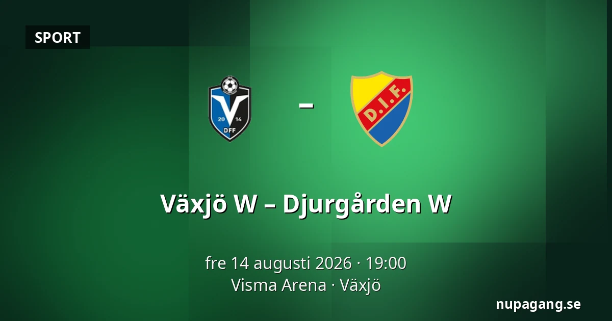 Växjö W – Djurgården W — Visma Arena, Växjö