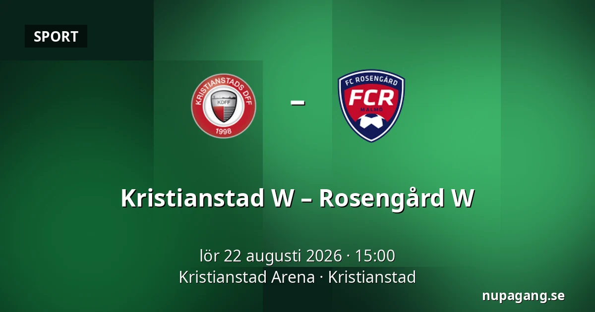 Kristianstad W – Rosengård W — Kristianstad Arena, Kristianstad