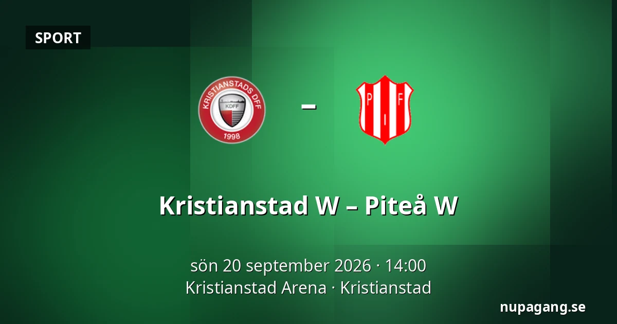 Kristianstad W – Piteå W — Kristianstad Arena, Kristianstad