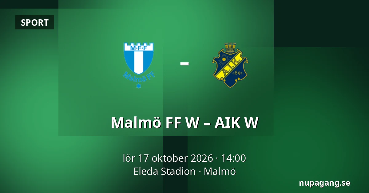 Malmö FF W – AIK W — Eleda Stadion, Malmö