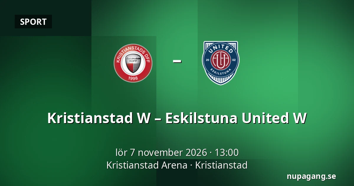 Kristianstad W – Eskilstuna United W — Kristianstad Arena, Kristianstad
