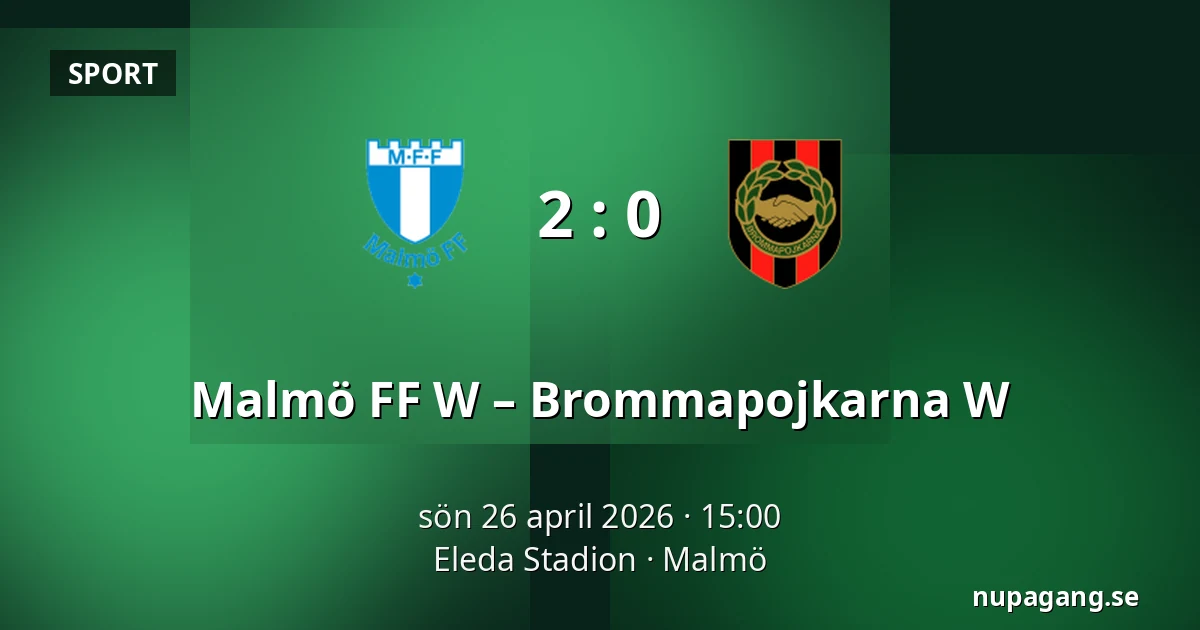 Malmö FF W – Brommapojkarna W — Eleda Stadion, Malmö