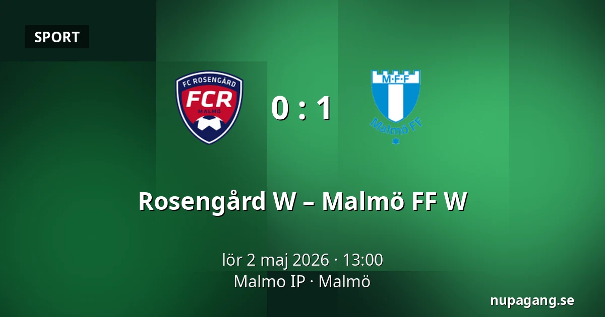 Rosengård W – Malmö FF W — Malmo IP, Malmö