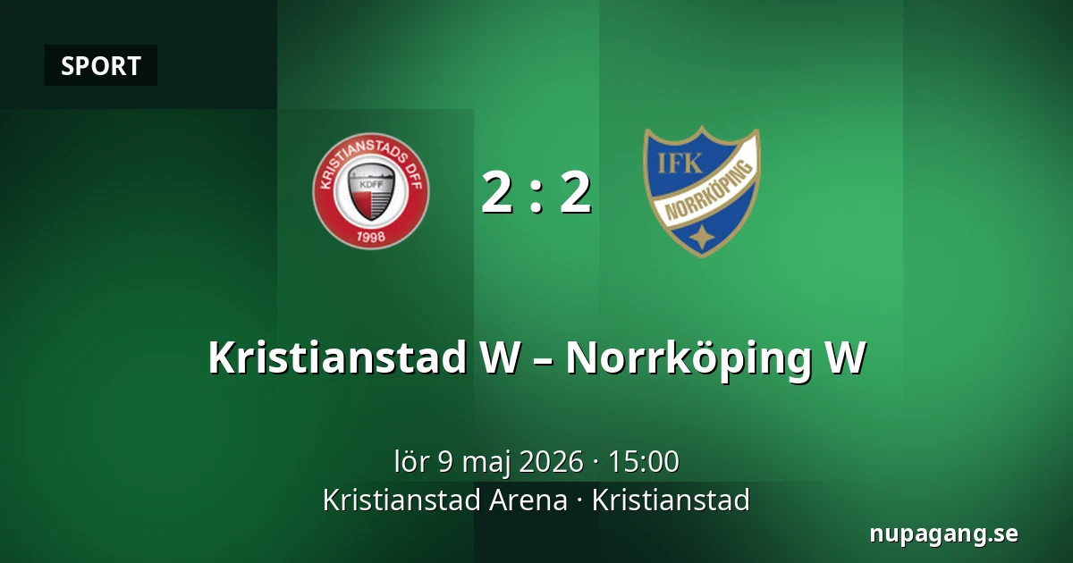 Kristianstad W – Norrköping W — Kristianstad Arena, Kristianstad