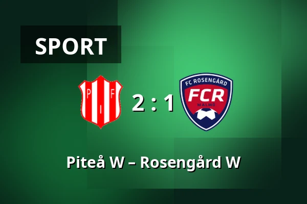 Piteå W – Rosengård W — LF Arena, Piteå