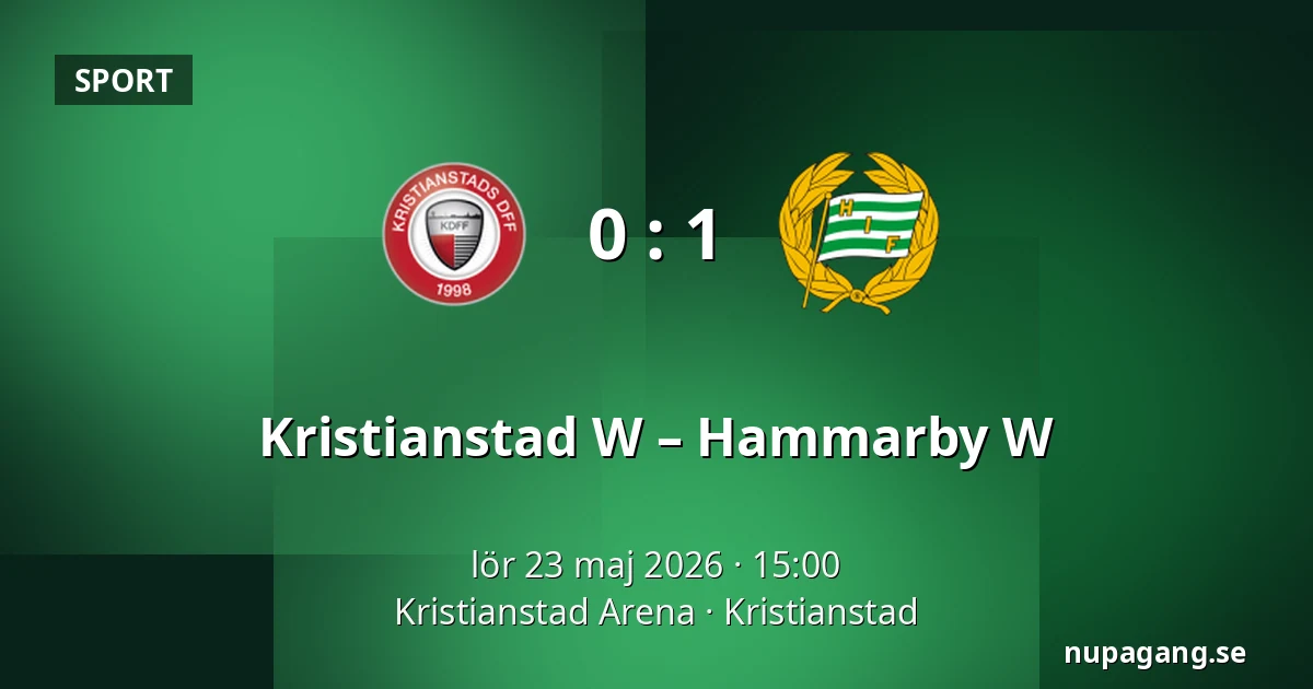 Kristianstad W – Hammarby W — Kristianstad Arena, Kristianstad