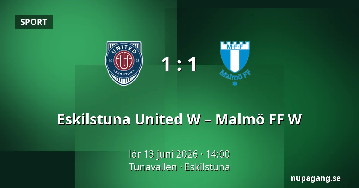Eskilstuna United W – Malmö FF W — Tunavallen, Eskilstuna