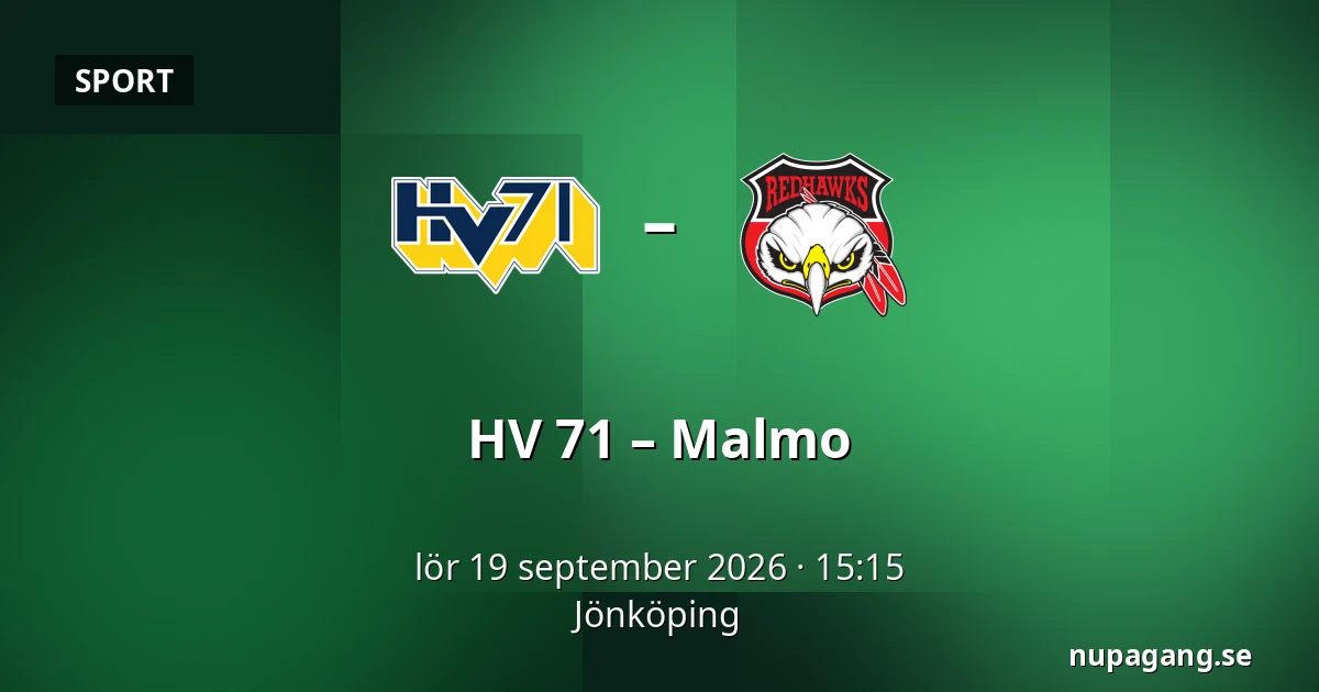 HV 71 – Malmo — Jönköping