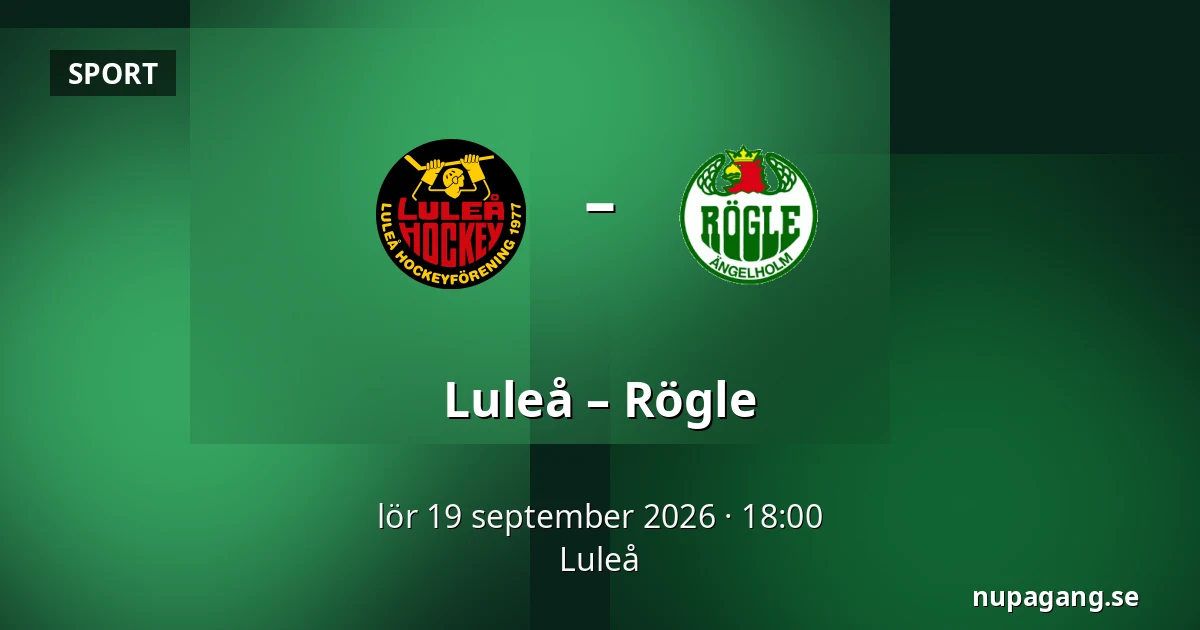 Luleå – Rögle — Luleå