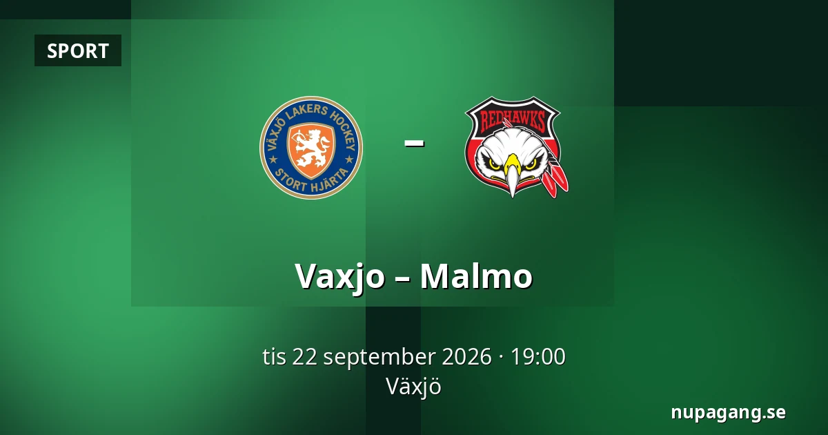 Vaxjo – Malmo — Växjö