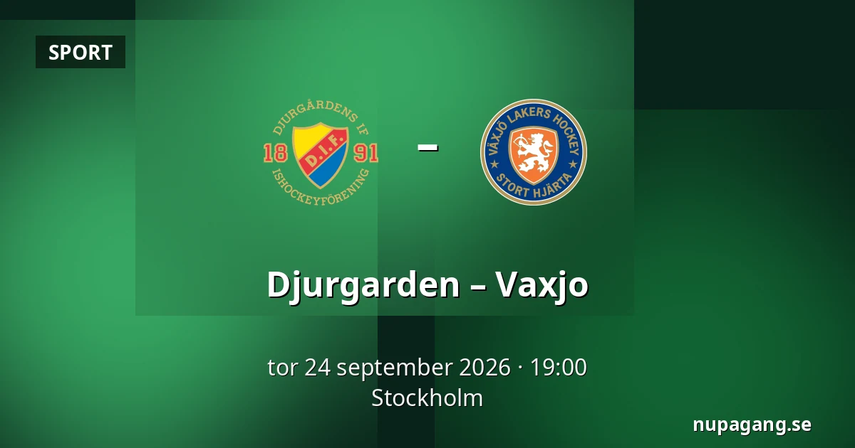 Djurgarden – Vaxjo — Stockholm
