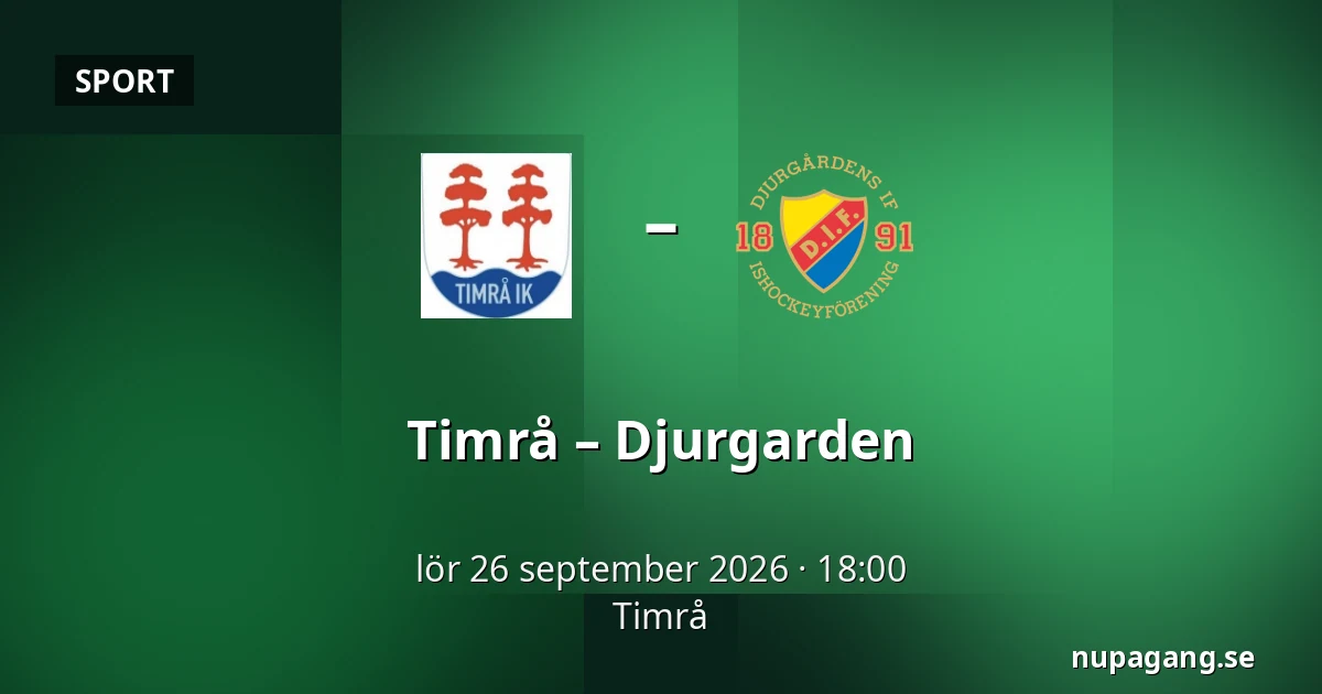 Timrå – Djurgarden — Timrå