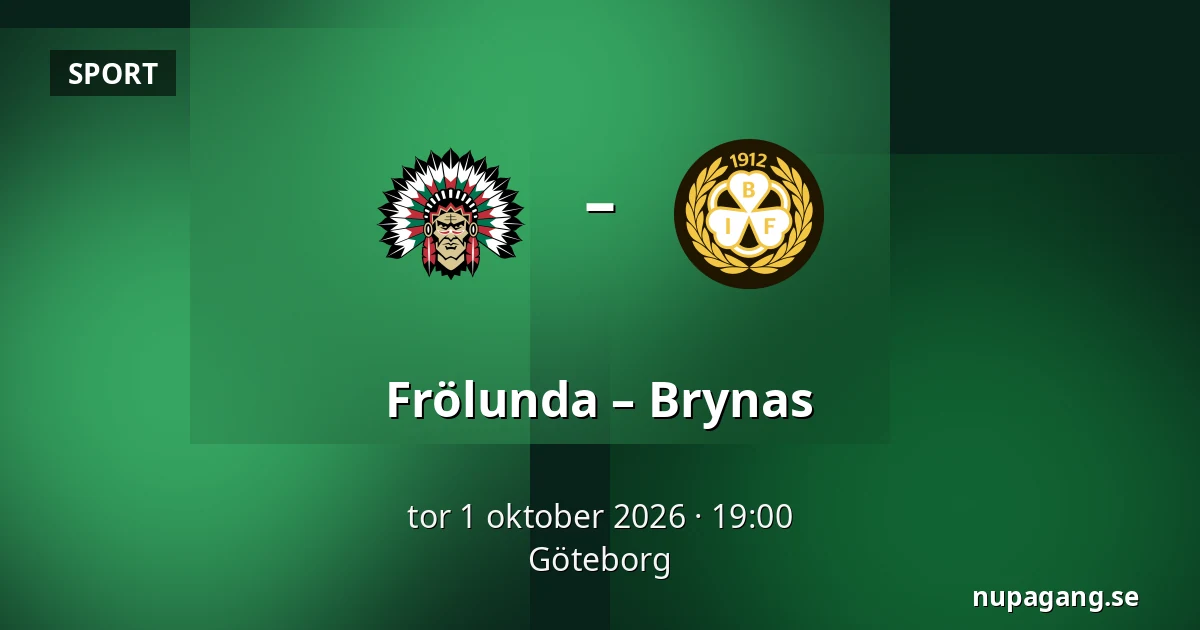 Frölunda – Brynas — Göteborg