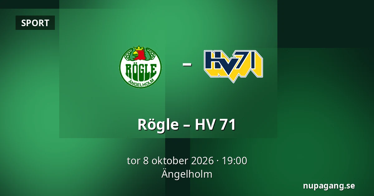 Rögle – HV 71 — Ängelholm