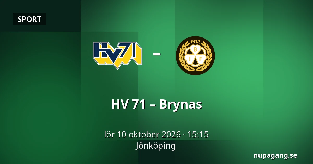 HV 71 – Brynas — Jönköping