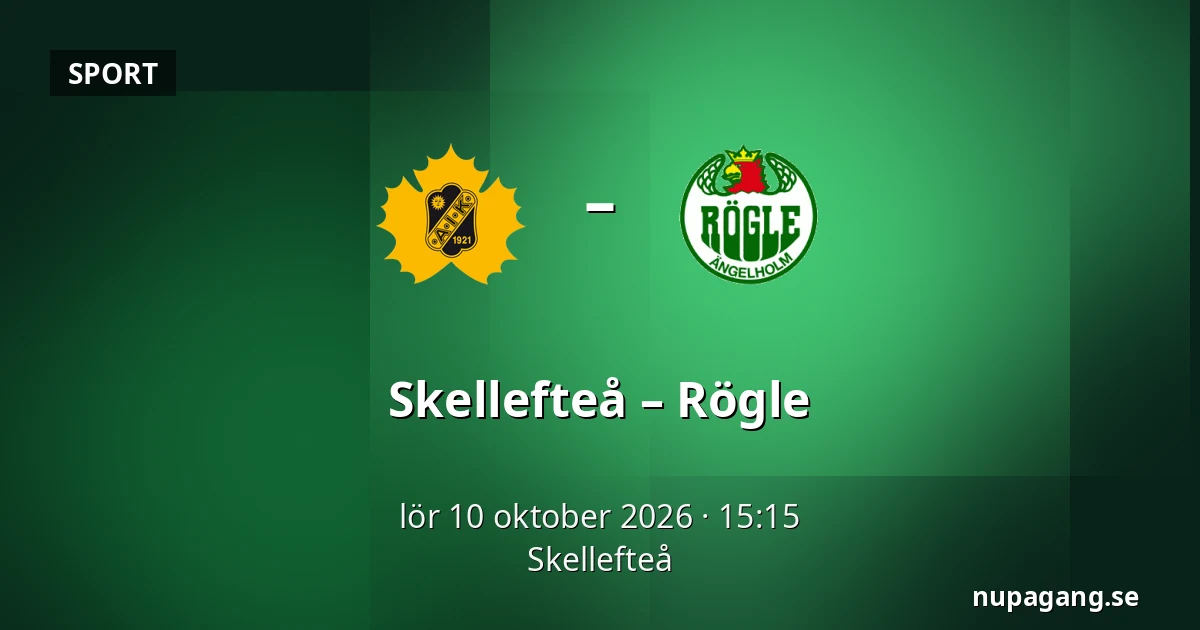 Skellefteå – Rögle — Skellefteå