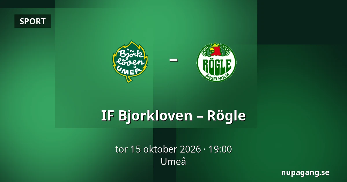IF Bjorkloven – Rögle — Umeå