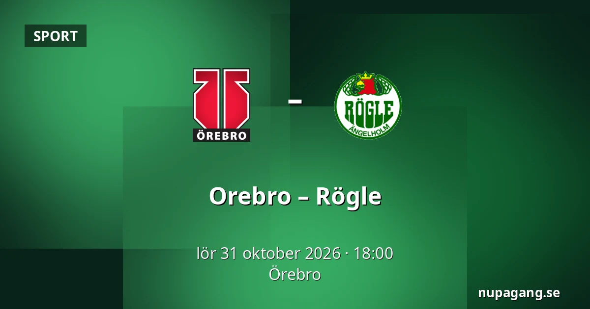 Orebro – Rögle — Örebro