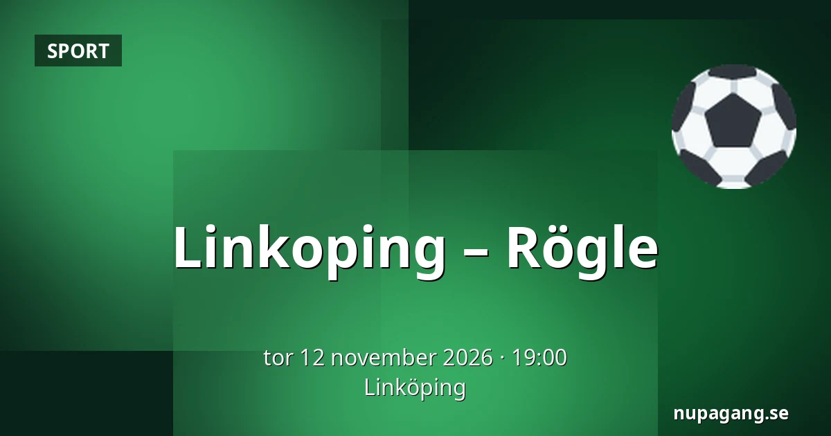 Linkoping – Rögle — Linköping