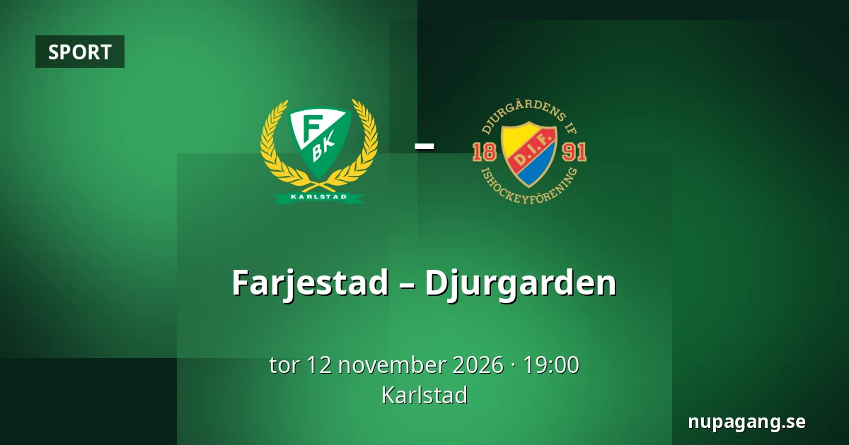 Farjestad – Djurgarden — Karlstad