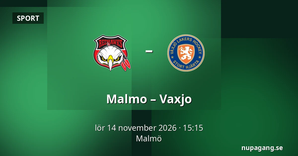 Malmo – Vaxjo — Malmö