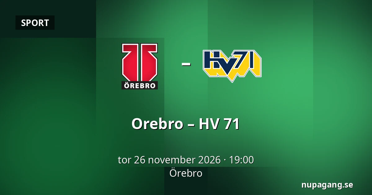 Orebro – HV 71 — Örebro