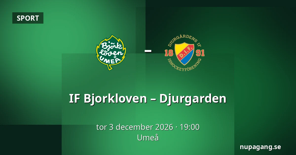 IF Bjorkloven – Djurgarden — Umeå