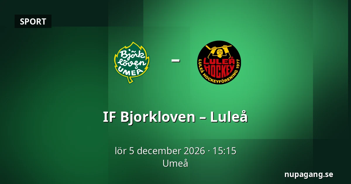 IF Bjorkloven – Luleå — Umeå