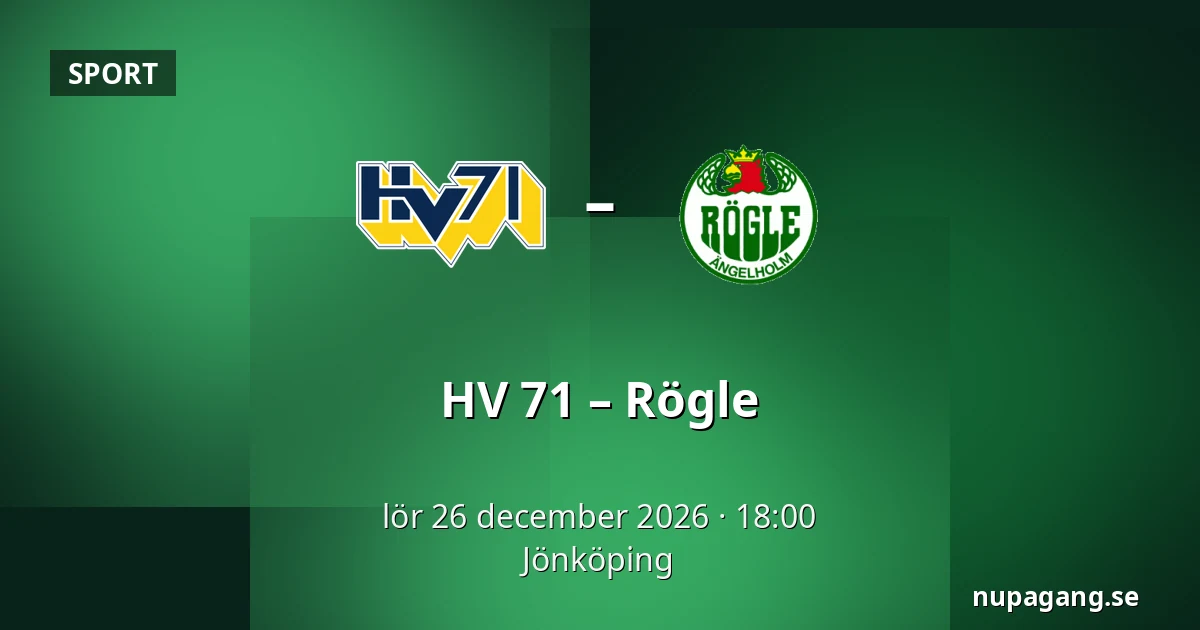 HV 71 – Rögle — Jönköping