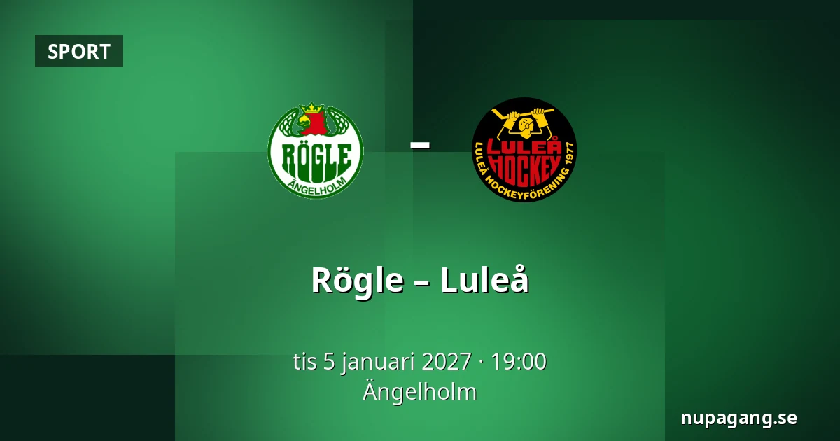 Rögle – Luleå — Ängelholm