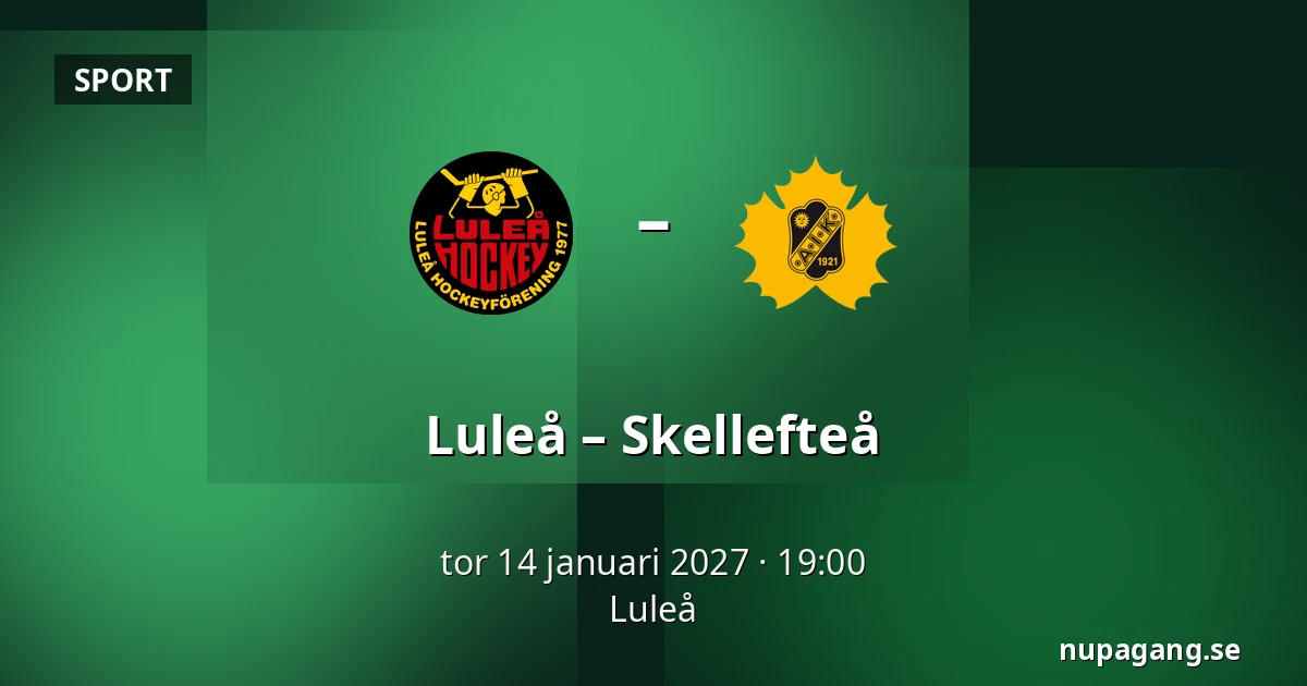 Luleå – Skellefteå — Luleå