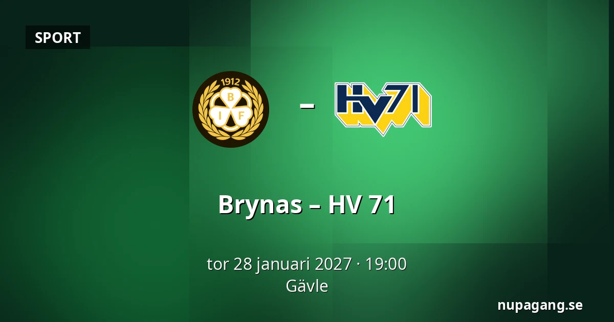 Brynas – HV 71 — Gävle