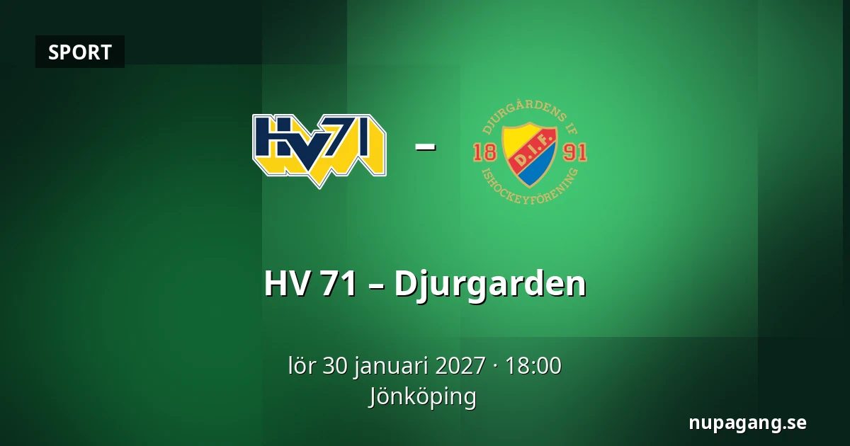 HV 71 – Djurgarden — Jönköping