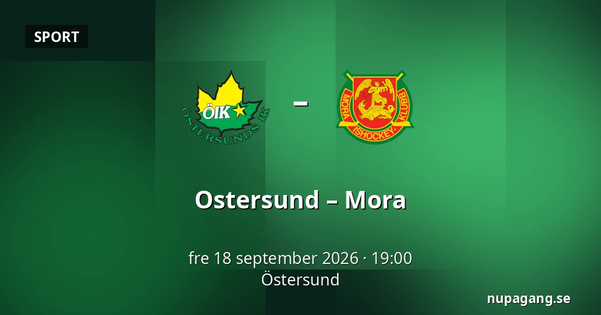 Ostersund – Mora — Östersund