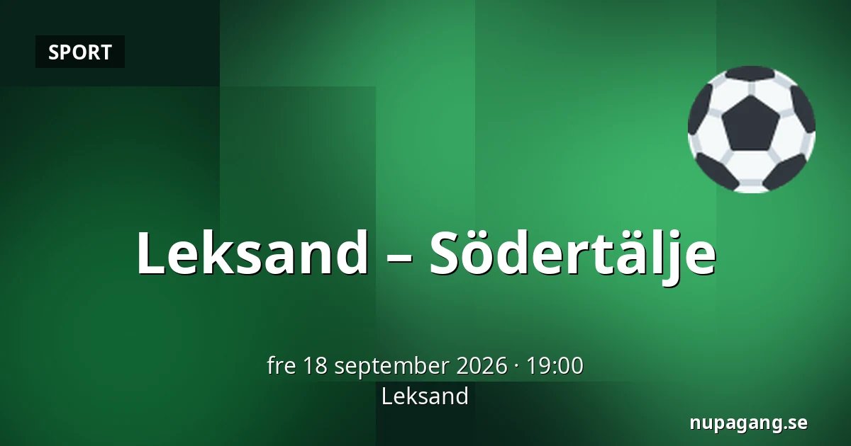 Leksand – Södertälje — Leksand