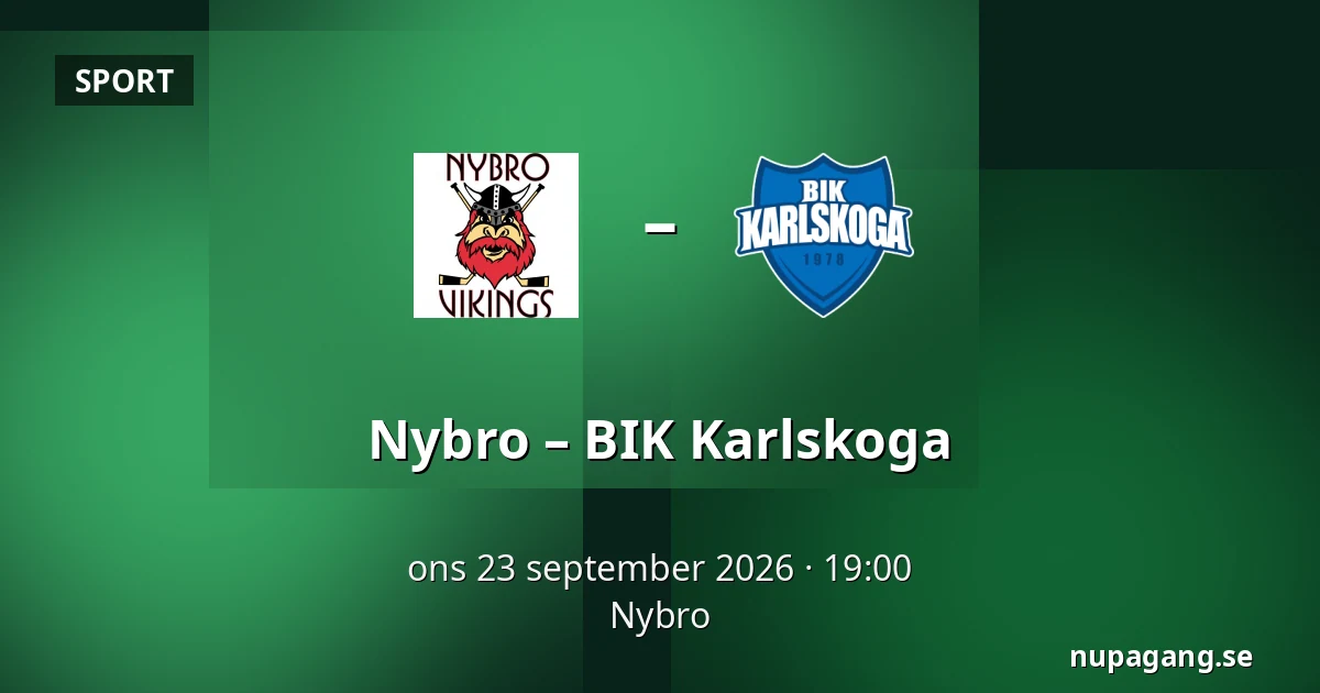 Nybro – BIK Karlskoga — Nybro