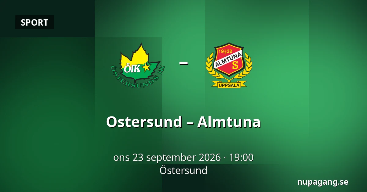 Ostersund – Almtuna — Östersund